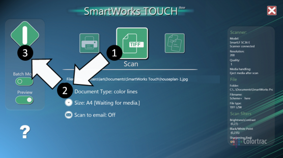 SmartWorks touch software